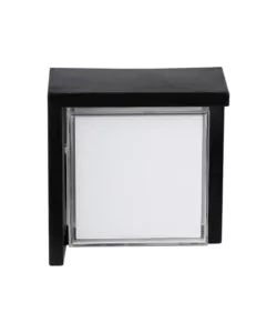 APPLIQUE LED DA ESTERNO QUADRATA SEMICOPERTA VTAC NERO 4000K 12W